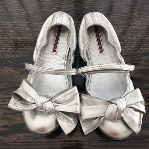 - Girls Prada Ballet Flats